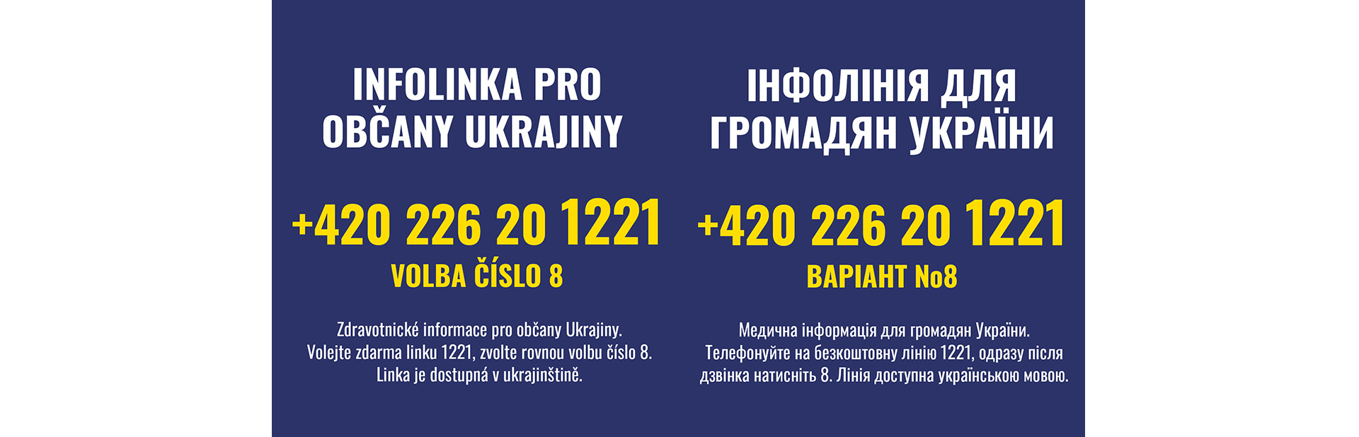 Infolinka pro občany Ukrajiny