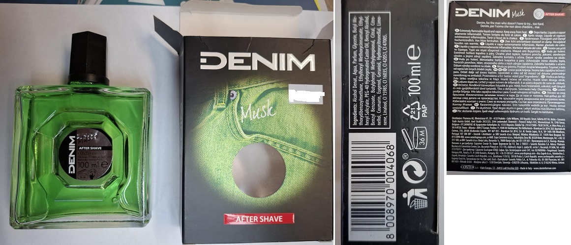DENIM Musk, AFTER SHAVE, 100 ml číslo šarže/ sp. do: 050223A